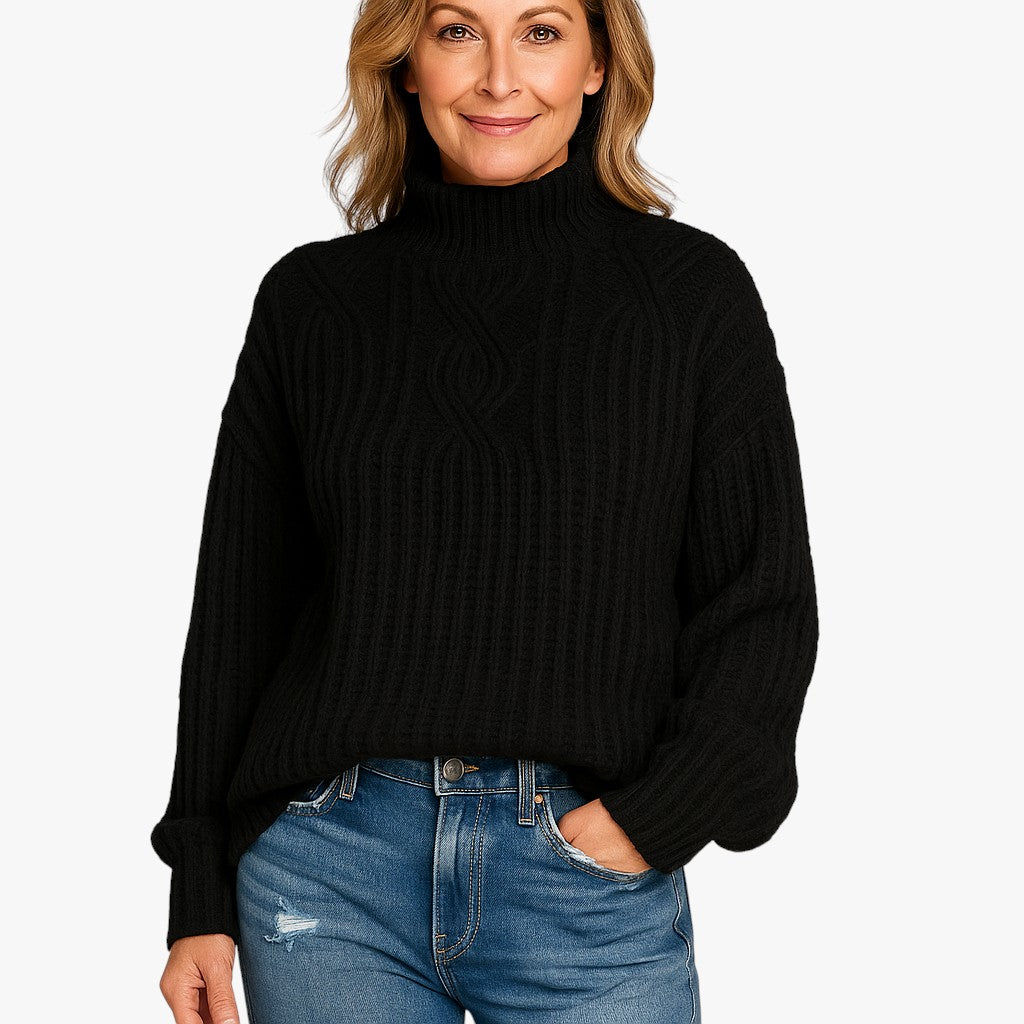 Damski klasyczny sweter