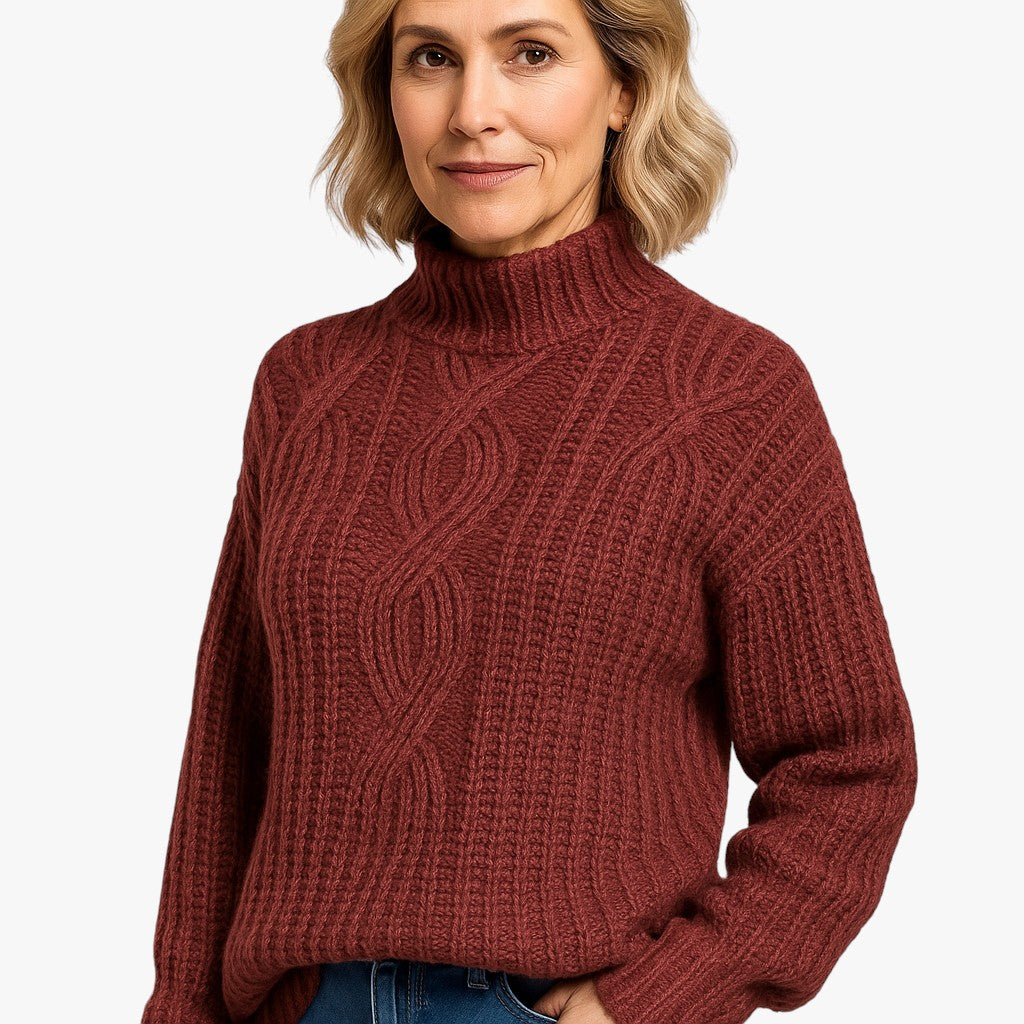 Damski klasyczny sweter