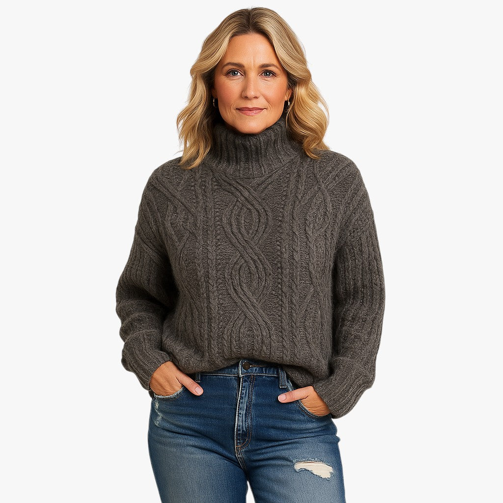 Damski klasyczny sweter